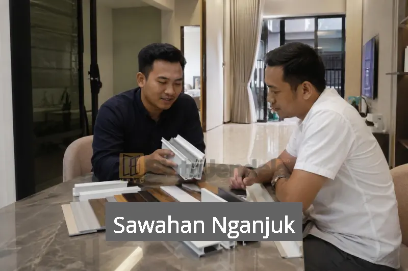 Pintu Folding UPVC Sawahan Nganjuk