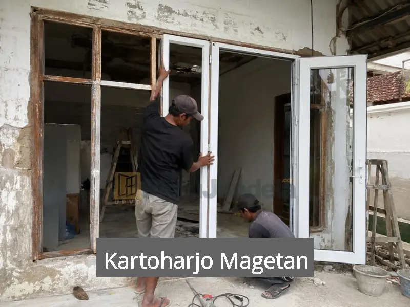 Pintu Folding UPVC Kartoharjo Magetan