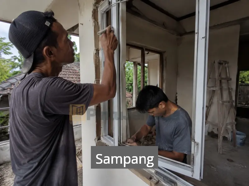 Jendela Sliding UPVC Sampang