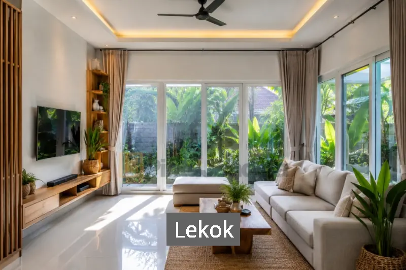 Jendela UPVC Minimalis Lekok
