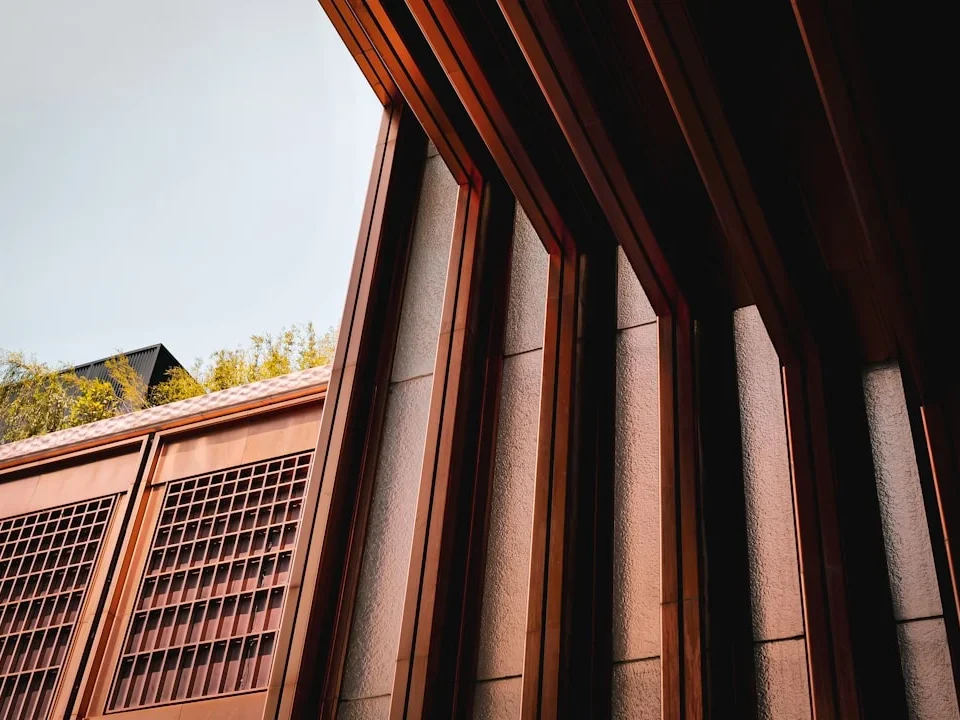 Modern Wooden Window House Facade