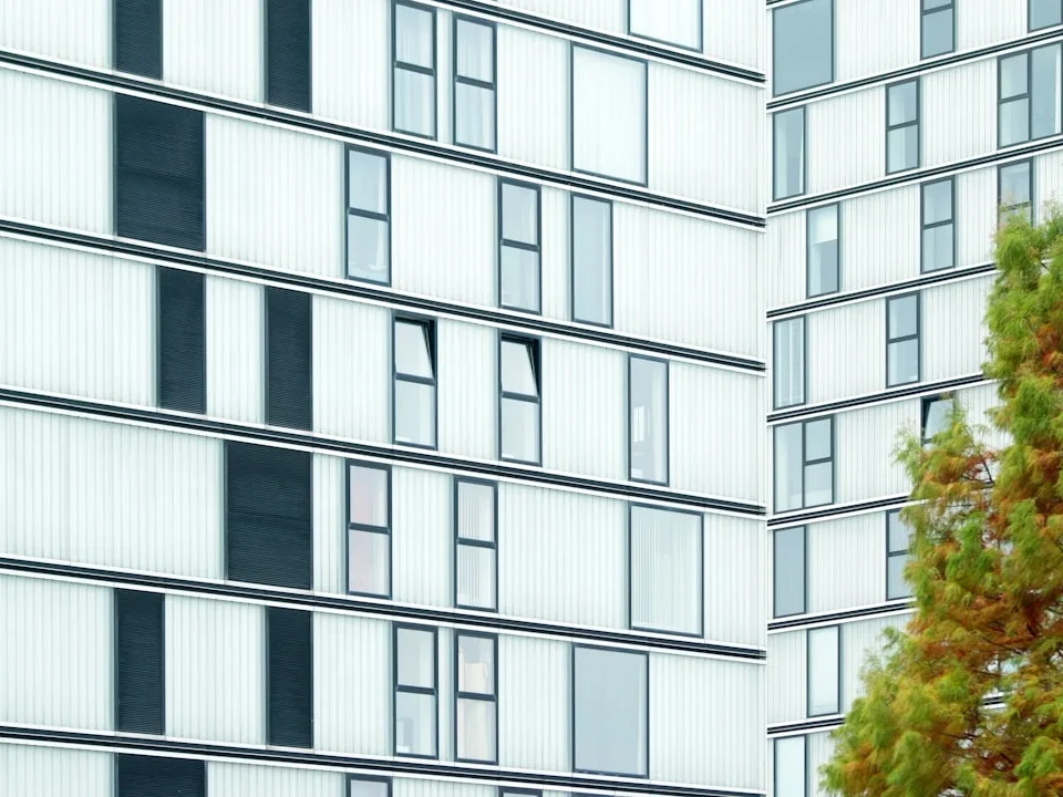 UPVC Windows Modern Building Facade