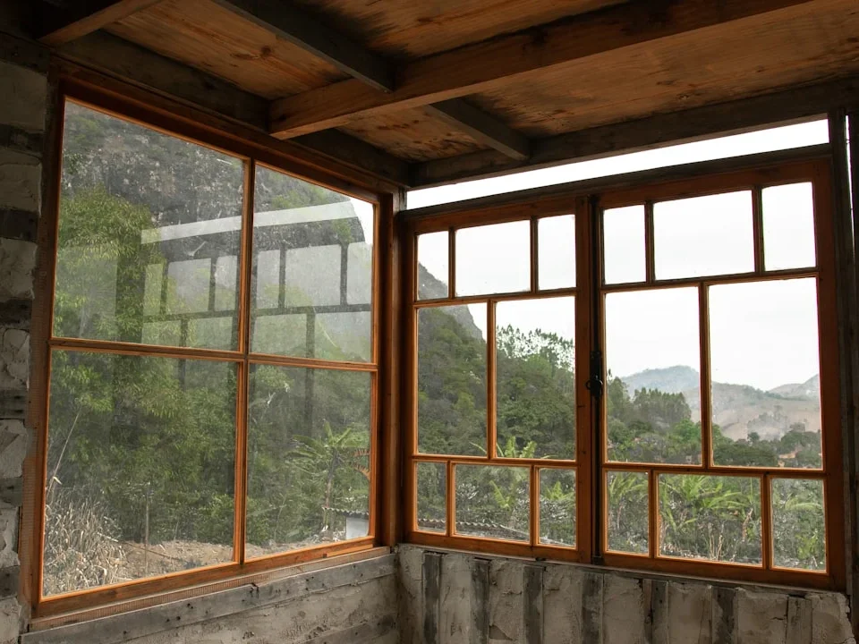 Wooden Window Teak Wood Modern House