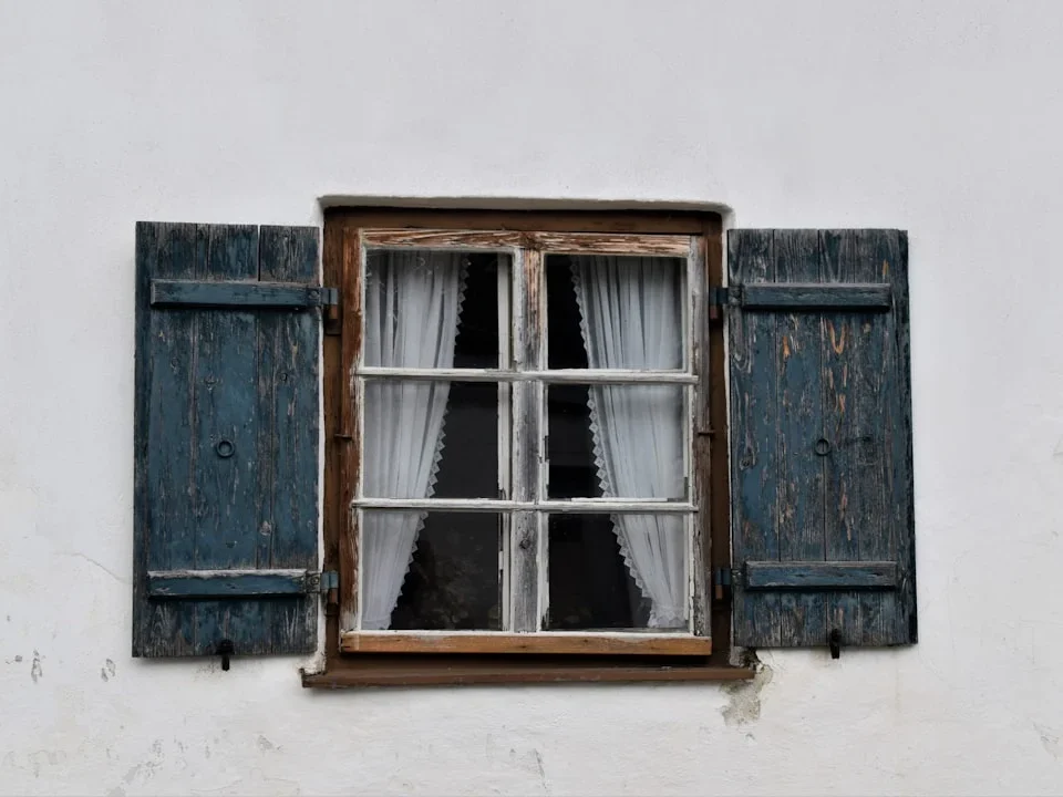 Wooden Window Traditional House