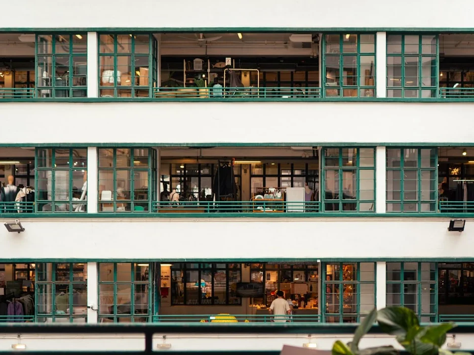 Commercial Building Facade Modern Office Interior