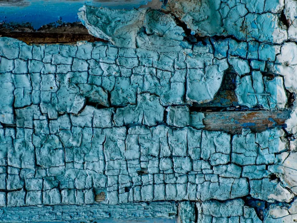 Damaged Wood Cracked Paint