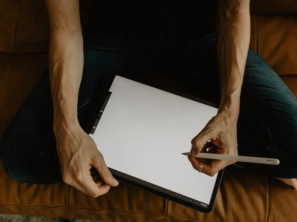 Hands Holding Pen Clipboard Important Notes