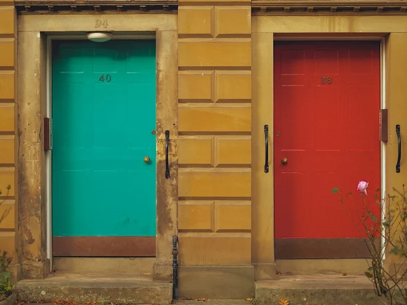 House Facade Door Color Matching