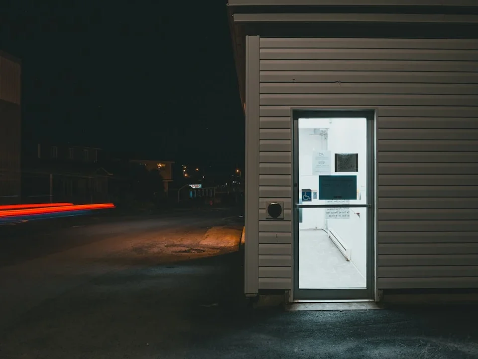 Modern Door Sleek Window Minimalist Design