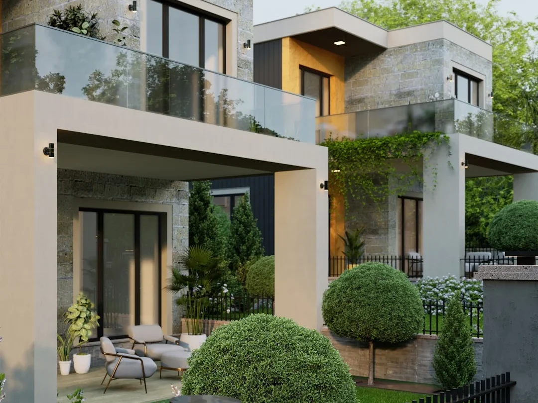 Modern House Exterior Secure Home
