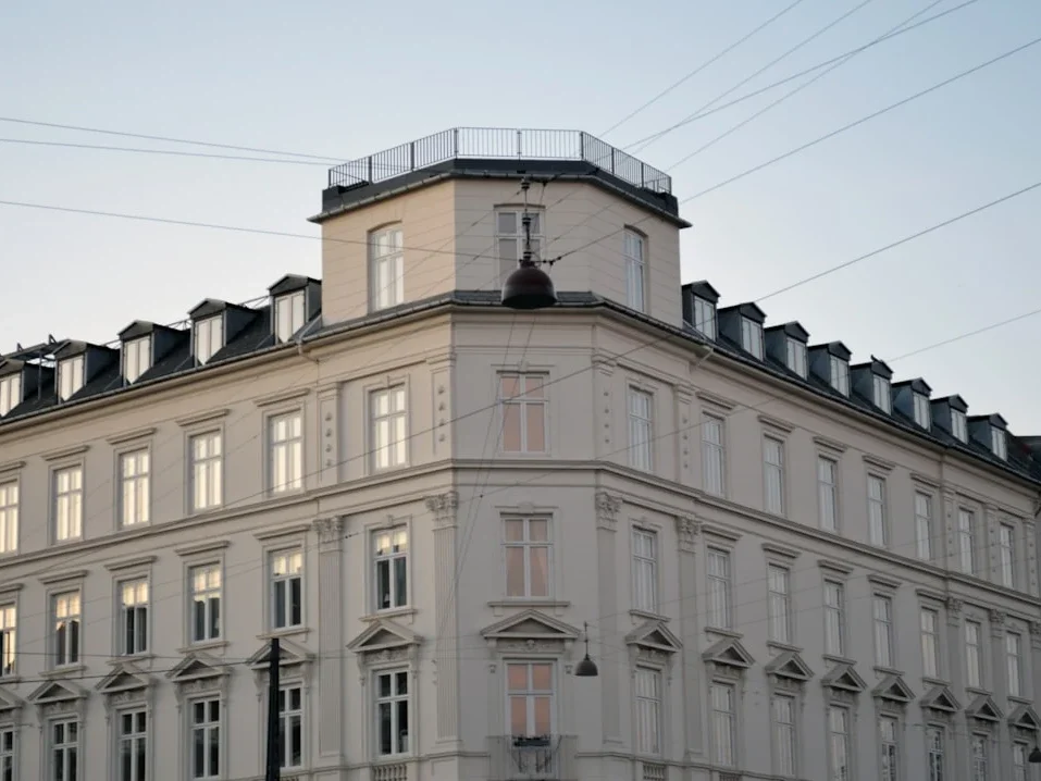 Modern House White Windows