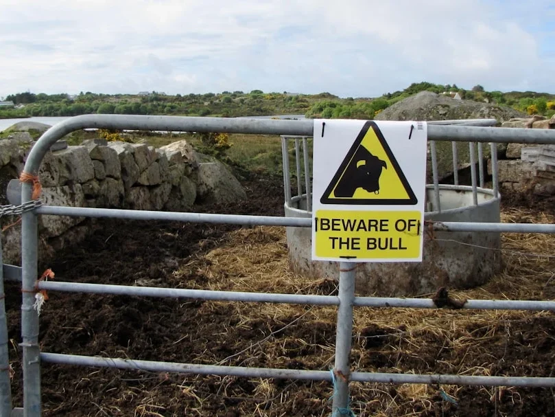 Warning Sign Damaged Surface